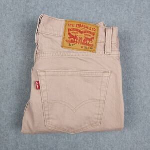 Levi's 511 Mens 30x30 Slim Fit Jeans in a Peach color
